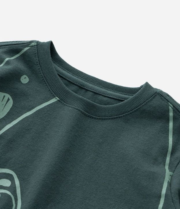 Remera Infantil con Estampa de Dinosaurio - Talle 1 a 6 años 5