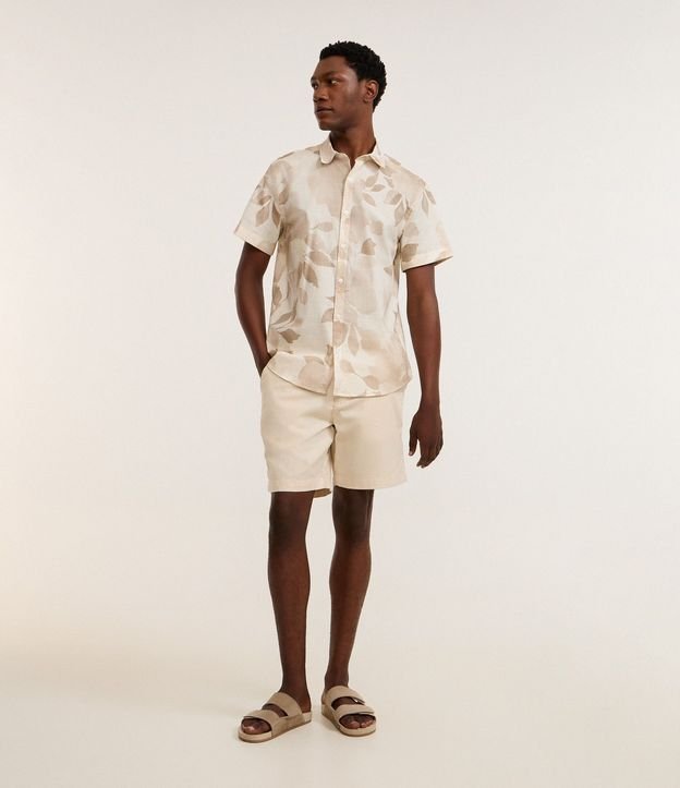 Camisa Comfort en Algodón con Estampa Floral Follaje 3
