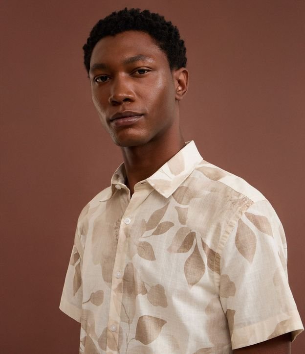 Camisa Comfort en Algodón con Estampa Floral Follaje 5