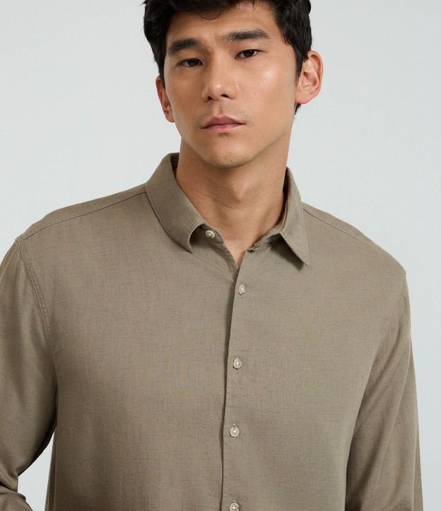 Camisa Comfort Básica en Algodón con Cuello Inglés 4