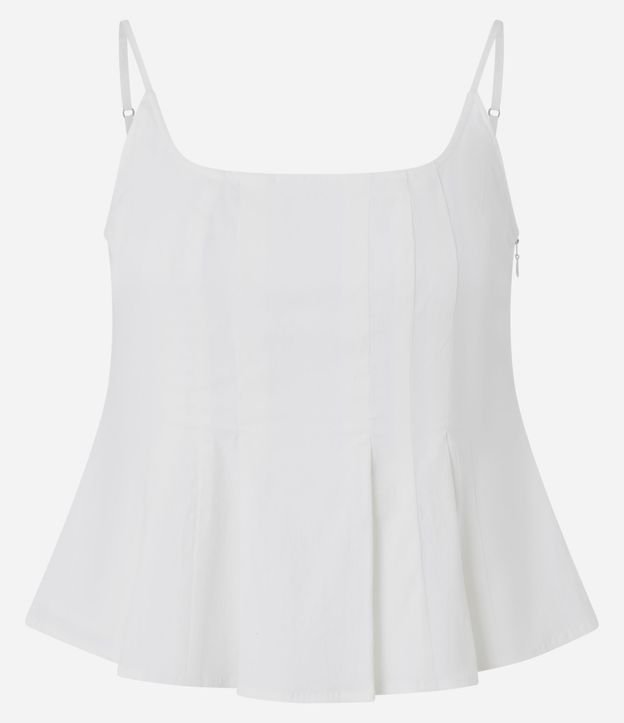 Blusa Bengalina con Bretel Fino y Pinzas Delanteras