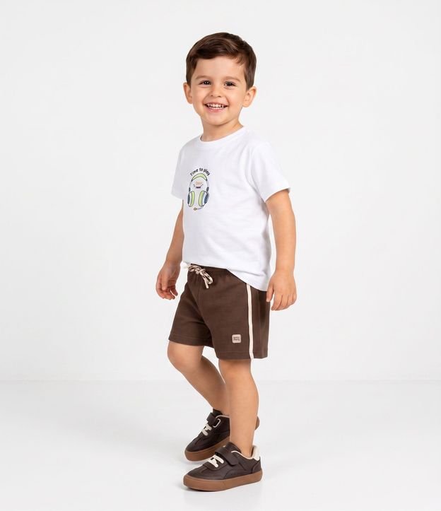 Bermuda Infantil en Algodón Texturizada - Talle 1 a 6 años 2