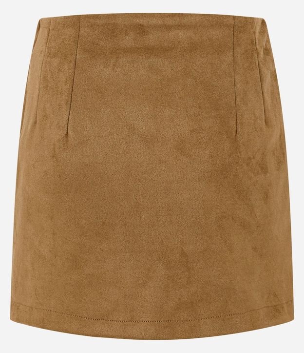 Short Pollera Corto en Gamuza con Encaje 6