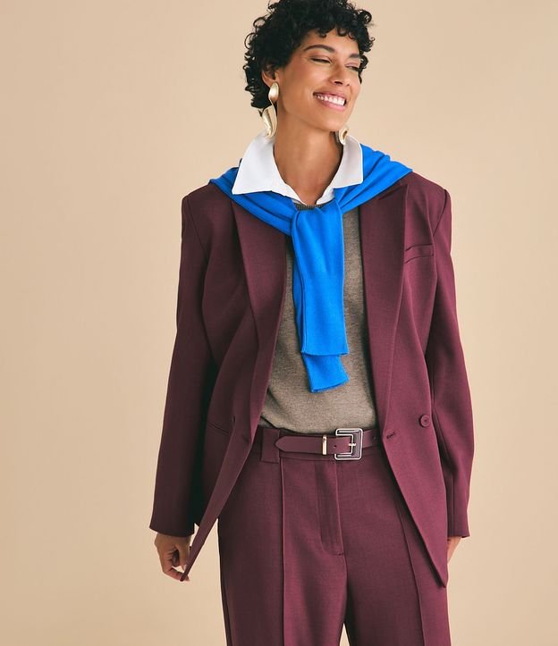 Blazer Oversized Sastre con Cierre Traspasado 1