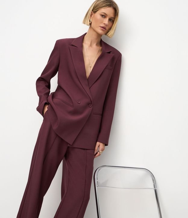Blazer Oversized Sastre con Cierre Traspasado 7