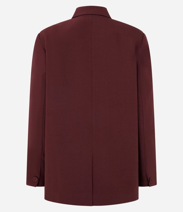 Blazer Oversized Sastre con Cierre Traspasado 10