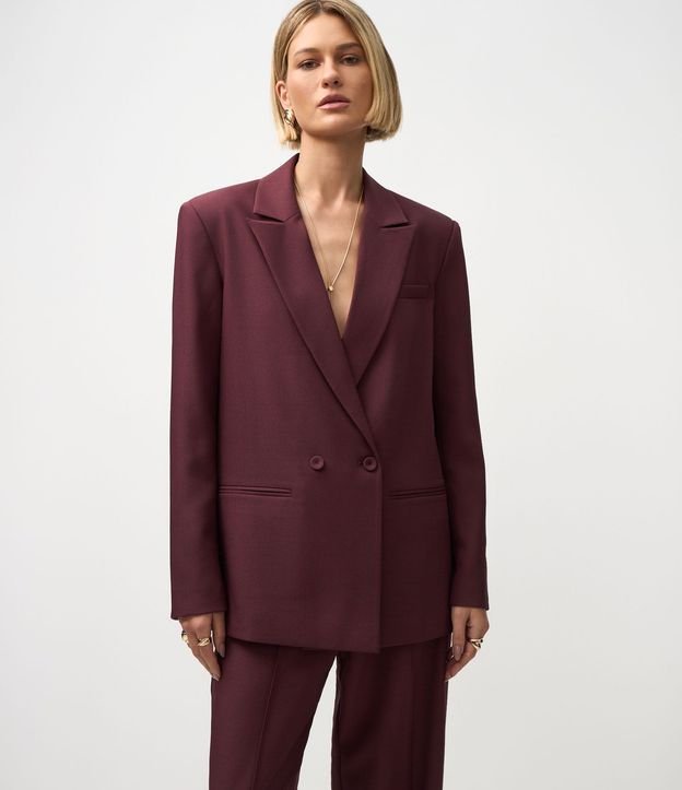 Blazer Oversized Sastre con Cierre Traspasado 3