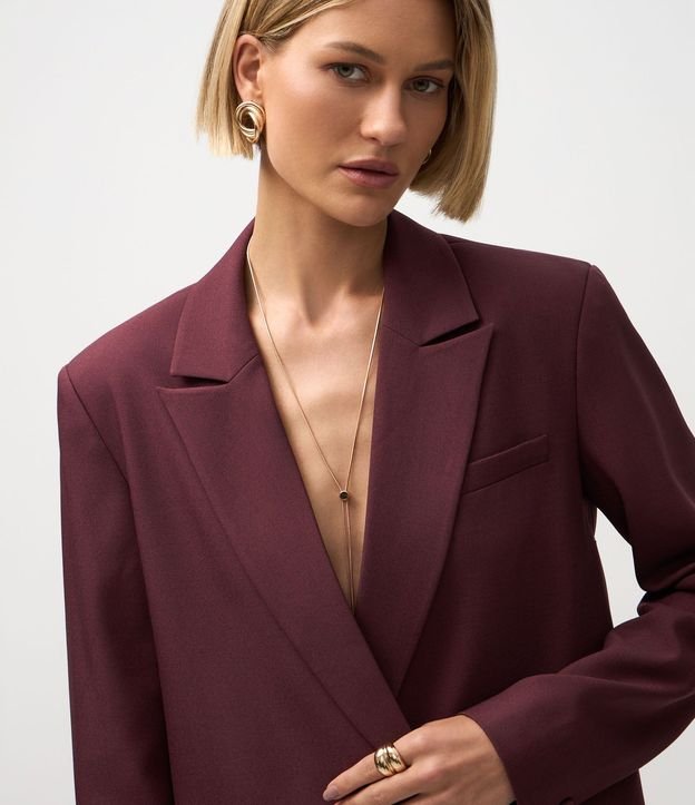 Blazer Oversized Sastre con Cierre Traspasado 5