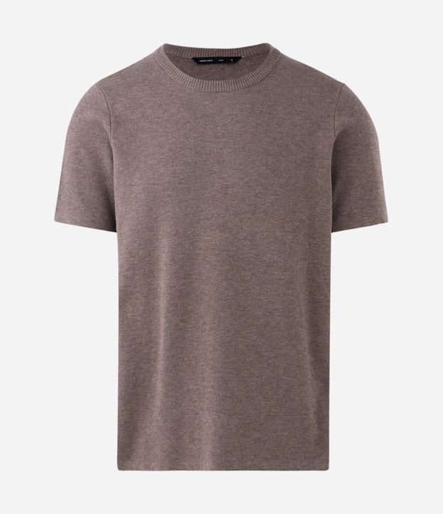 Remera Melange con Efecto en Punto 4