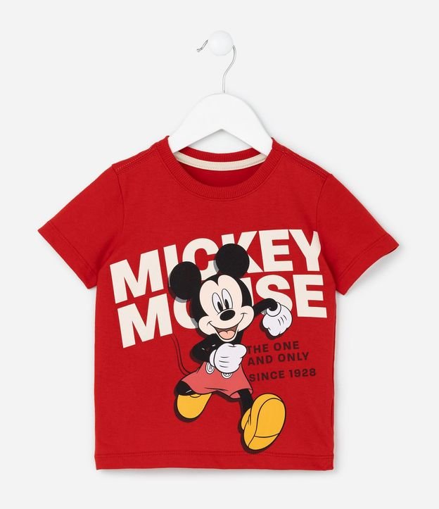 Remera Infantil en Media Malla con Estampa Mickey Mouse - Talle 1 a 5 años 2