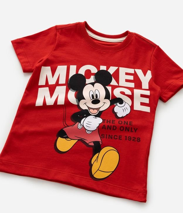 Remera Infantil en Media Malla con Estampa Mickey Mouse - Talle 1 a 5 años 7