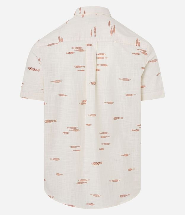 Camisa Comfort en Algodón con Estampa Espina de Pez 8