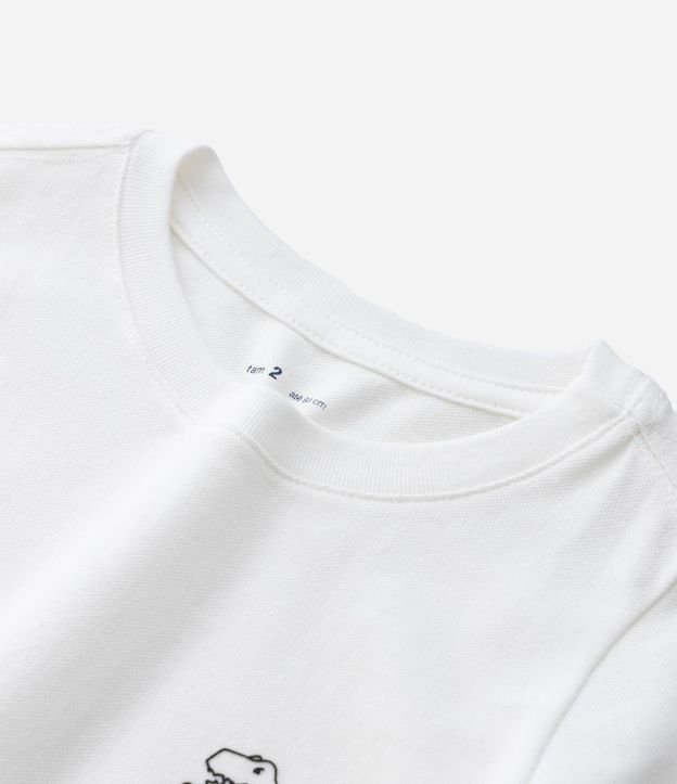Remera Infantil con Estampa de Dinos - Talle 1 a 6 años 6