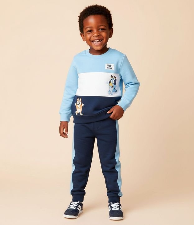 Conjunto Infantil con Saco y Pantalón con Estampa de Bluey – Talle 2 a 6 años