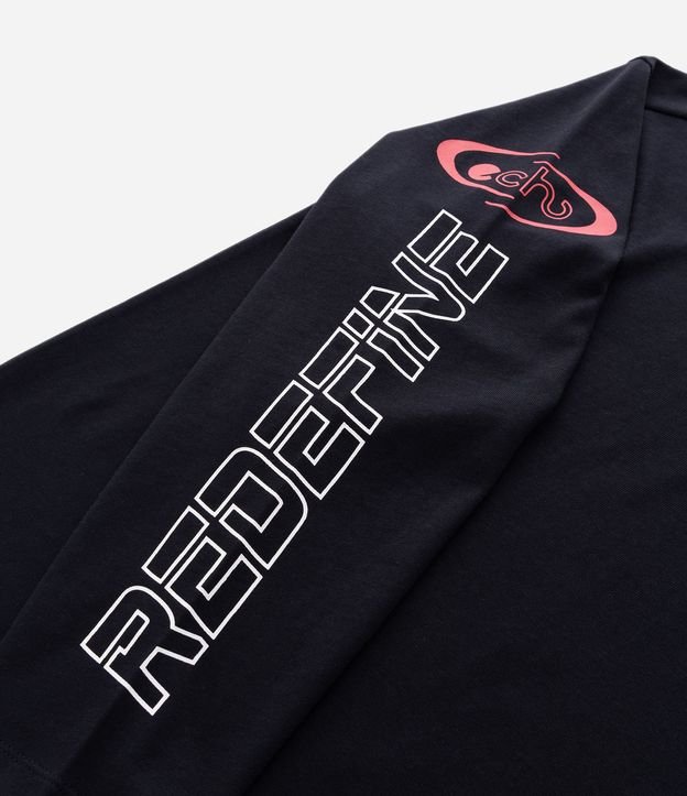 Remera Manga Larga en Algodón con Lettering Redefine Movement 12