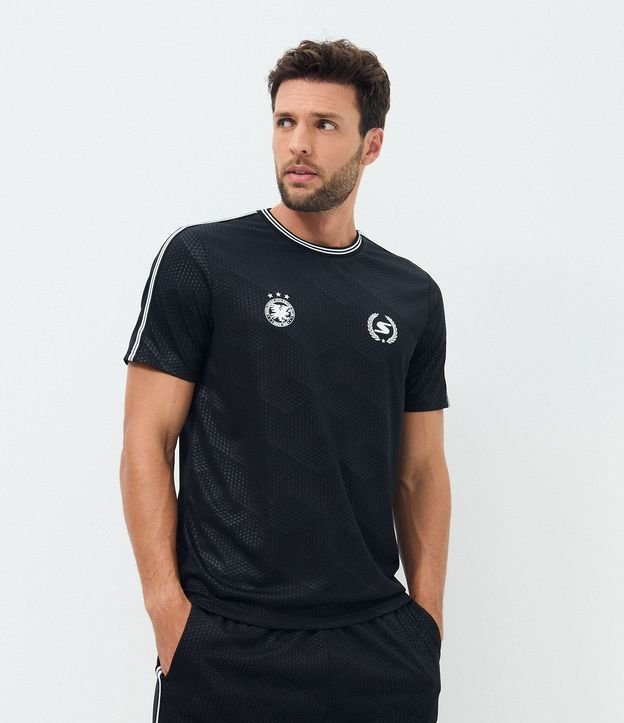 Remera Deportiva Regular con Tecnologia Dry y Detalles Heatprint