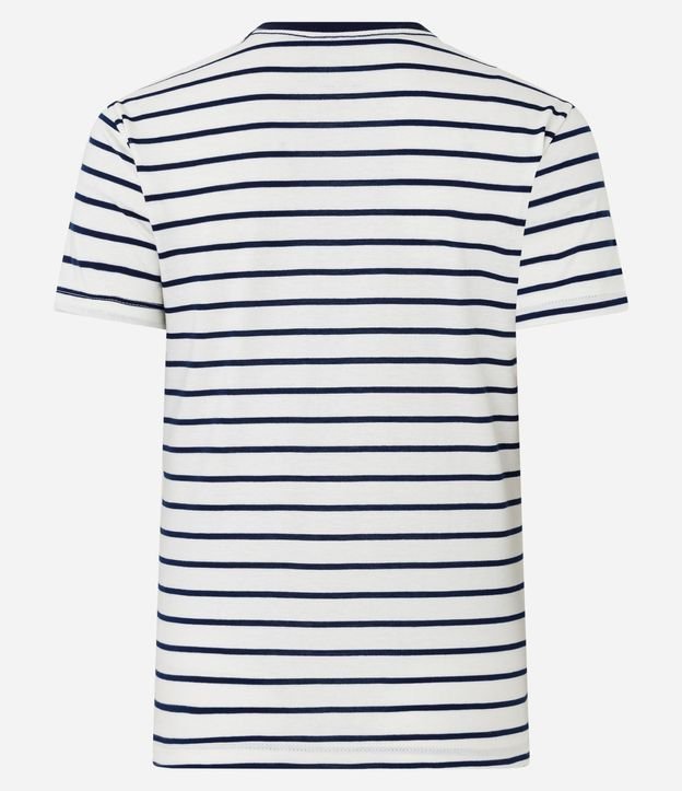 Remera T-shirt en Algodón con Estampa de Cereza y Rayas Contrastantes 5