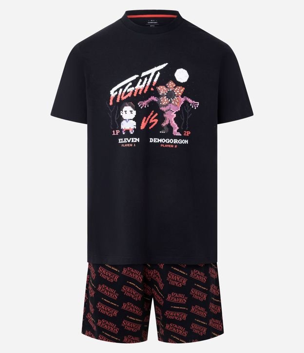 Pijama Comfort en Algodón con Estampa Stranger Things 6