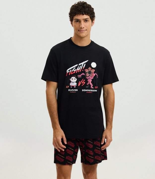 Pijama Comfort en Algodón con Estampa Stranger Things