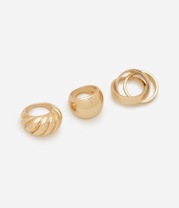 Kit 03 Anillos Rígidos Metalizados