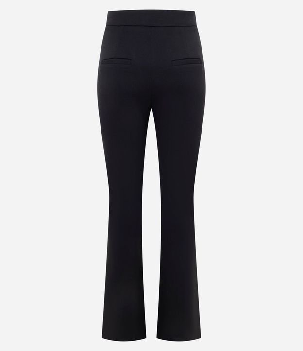 Pantalón Fit Flare en Punto Roma con Hebilla 6
