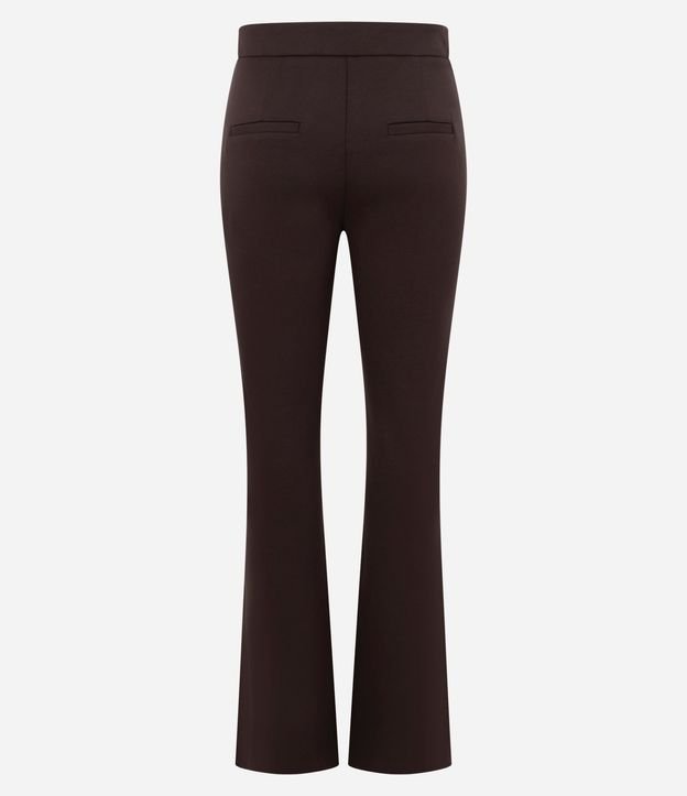 Pantalón Fit Flare en Punto Roma con Hebilla 6