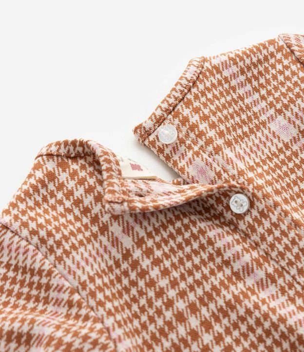 Vestido Infantil Manga Larga de Cuadros con Media-Pantalón – Talle 0 a 18 Meses 10