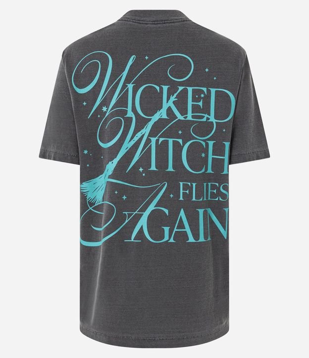 Remera T-Shirt en Algodón con Estampa Wiked Desteñida 6