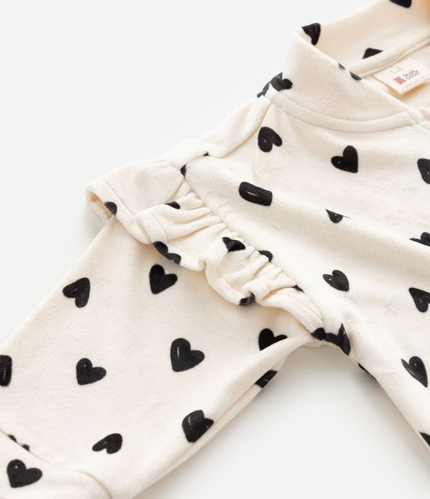 Conjunto Infantil Campera y Legging con Corazones – Talle 0 a 18 Meses 13