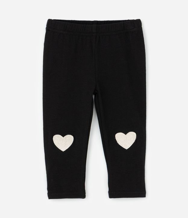 Conjunto Infantil Campera y Legging con Corazones – Talle 0 a 18 Meses 4