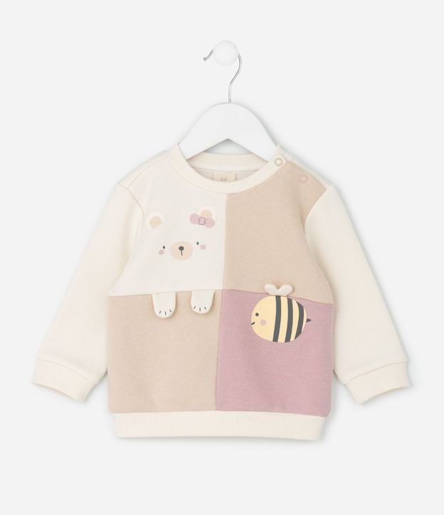 Conjunto Infantil con Estampa de Abeja y Oso – Talle RN a 18 Meses 3