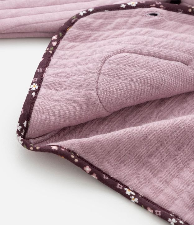 Conjunto Infantil Capitoneada con Campera Biés Floral y Pantalón – Talle 0 a 18 Meses 8