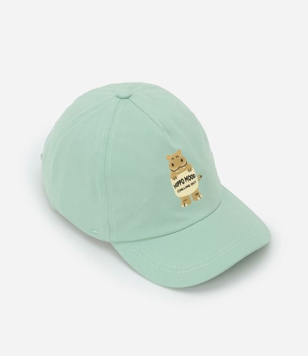 Gorra Infantil Aba Curva con Estampa Hipopótamo - Talle único 1