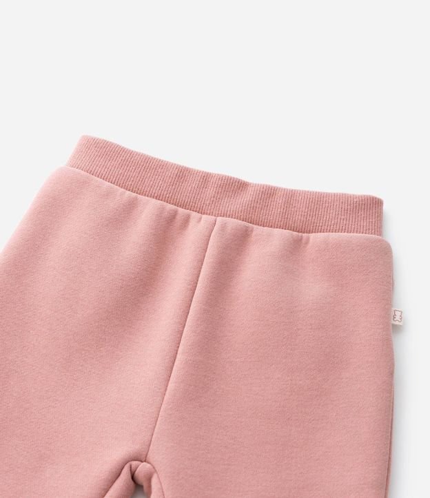 Pantalón Infantil en Algodón con Orejas Aplicadas – Talle 0 a 18 Meses 5