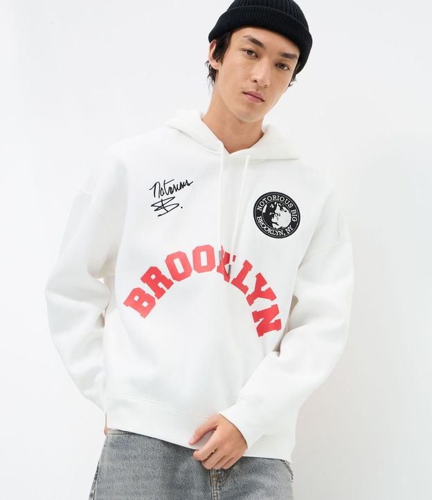 Saco en Algodón con Felpa con Estampado Notorious Big Brooklyn 3