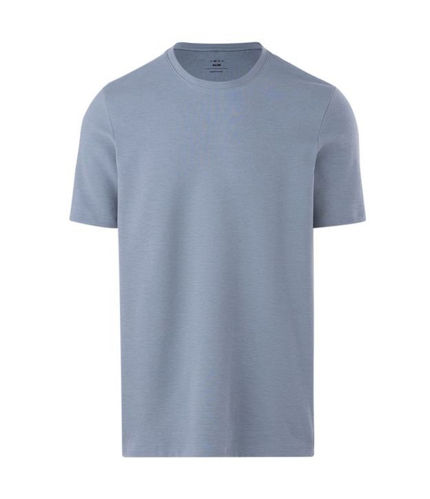 Remera Slim en Algodón con Textura Acanalada 6