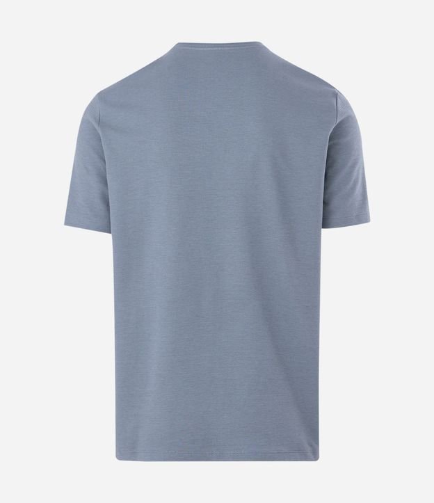 Remera Slim en Algodón con Textura Acanalada 7