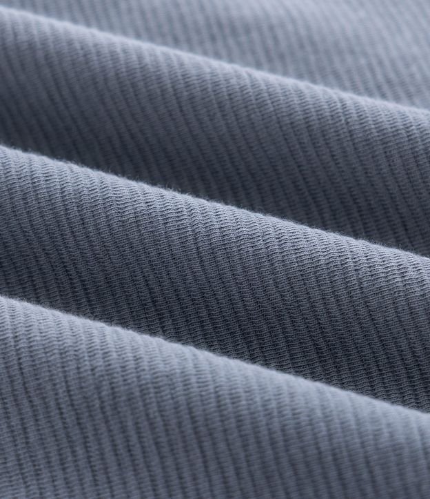 Remera Slim en Algodón con Textura Acanalada 8