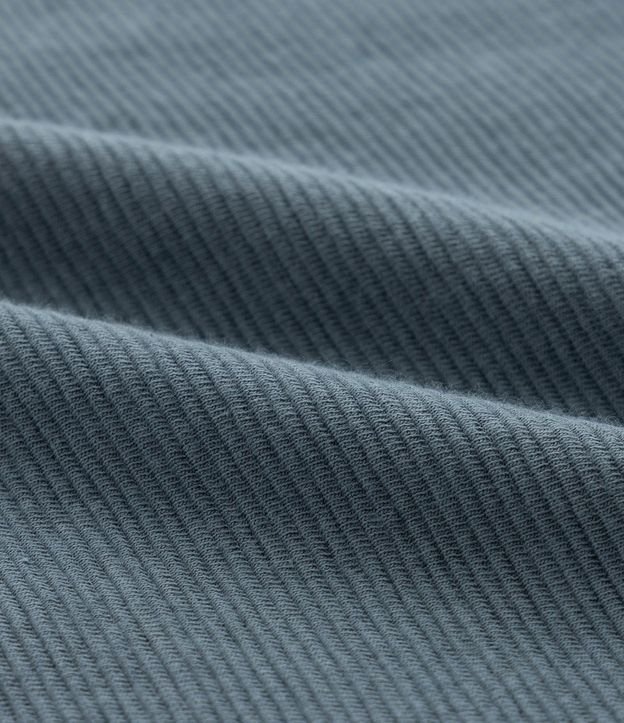 Remera Slim en Algodón con Textura Acanalada 11