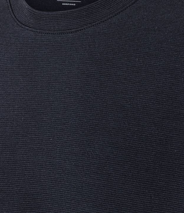 Remera Slim en Algodón con Textura Acanalada 10