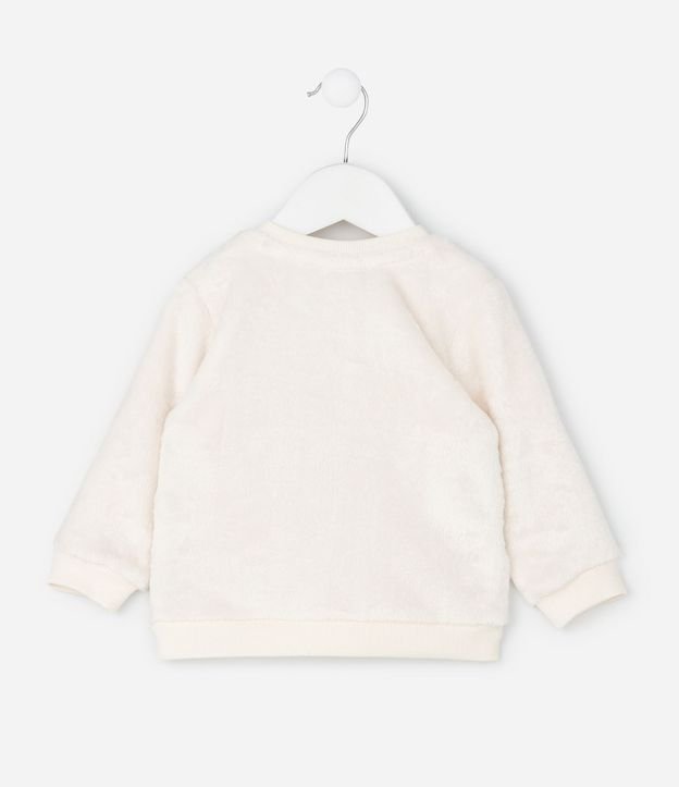 Saco Infantil Fleece con Oso Bordado – Talle 0 a 18 Meses 2
