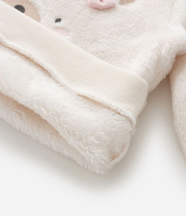 Saco Infantil Fleece con Oso Bordado – Talle 0 a 18 Meses 6