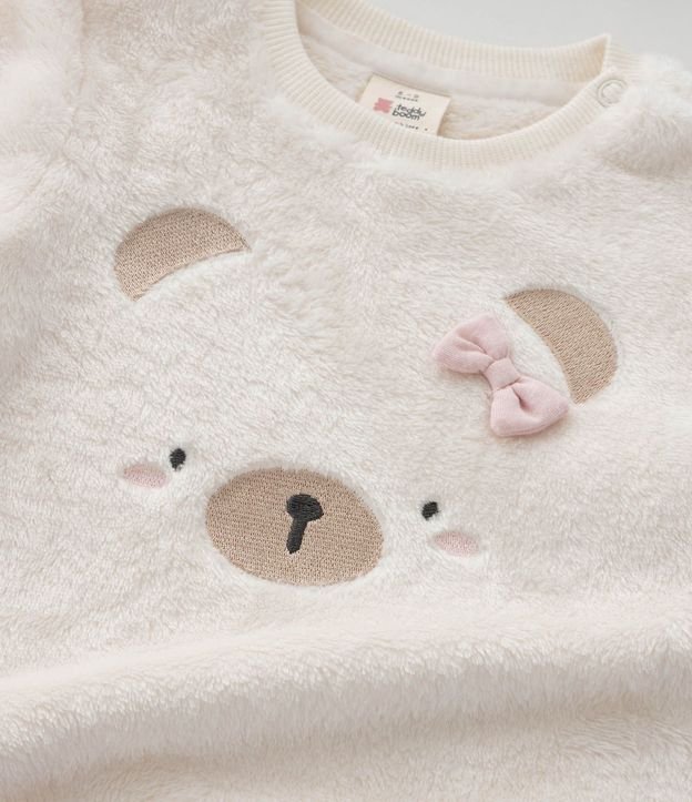 Saco Infantil Fleece con Oso Bordado – Talle 0 a 18 Meses 7