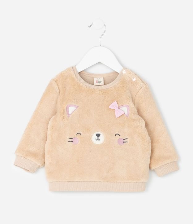 Conjunto Infantil en Fleece con Bordado de Animalito - Talle 0 a 18 Meses 2