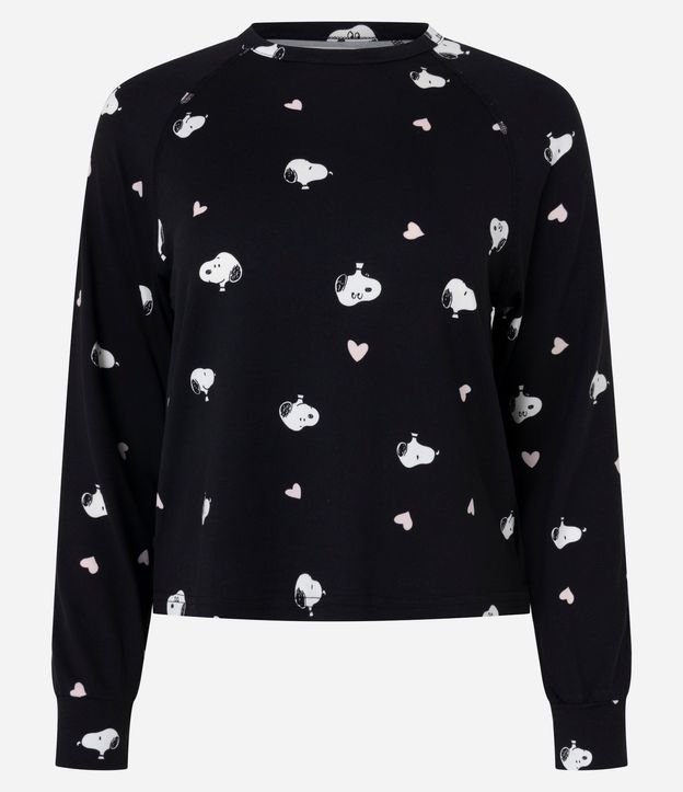 Blusa de Pijama Peach Touch con Estampa de Snoopy 1