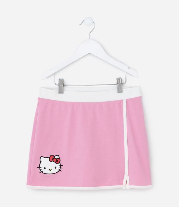 Short pollera Infantil en Algodón con Estampado Hello Kitty – Talle 5 a 14 años 2