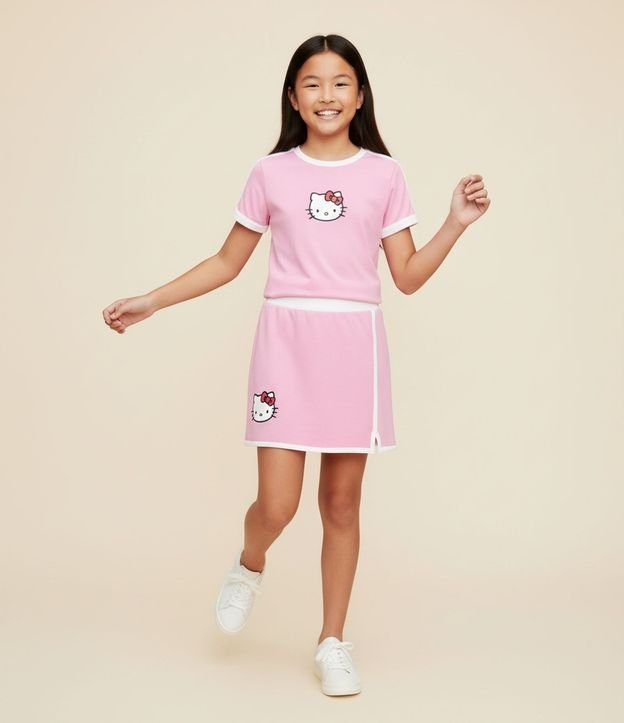 Remera Infantil con Estampa de Hello Kitty - Talle 5 a 14 años