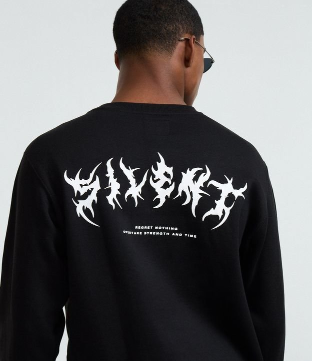 Saco en Algodón con Felpa y Lettering y Bordado Sicko 3
