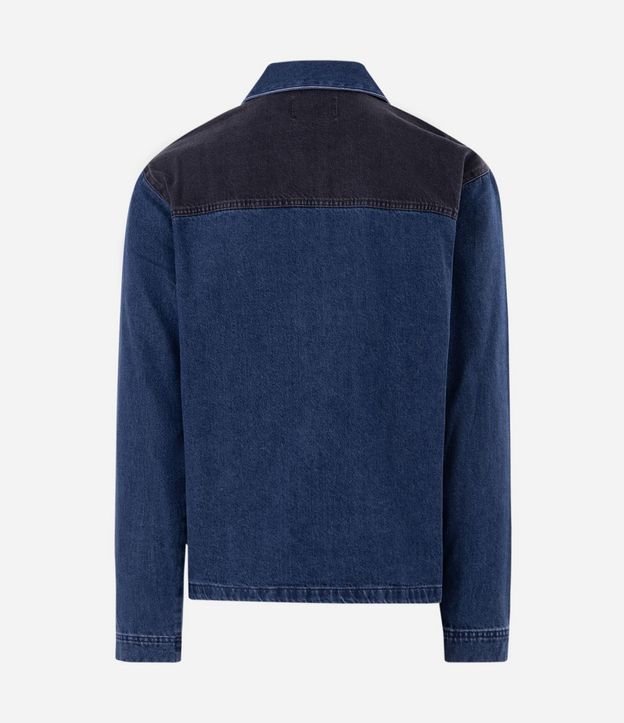 Camisa Overboxy en Jeans con Cremallera Delantera 2