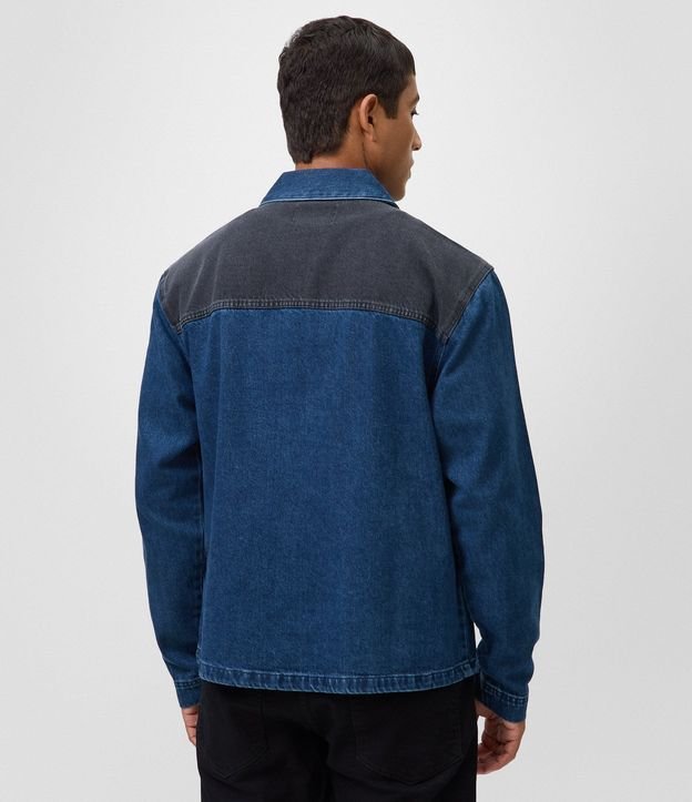 Camisa Overboxy en Jeans con Cremallera Delantera 6